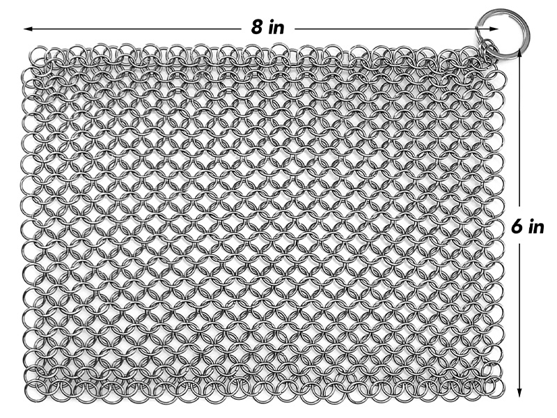 cast iron chainmail scrubber