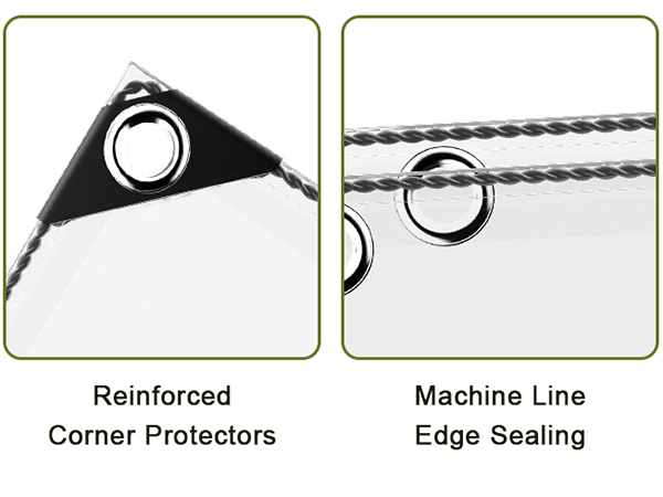 Clear waterproof tarp