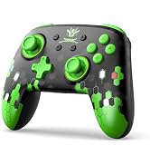 IINE Pro Controller for Switch 1 & 2, Wireless Gamepad with NFC Support, Adjustable Vibration & T...