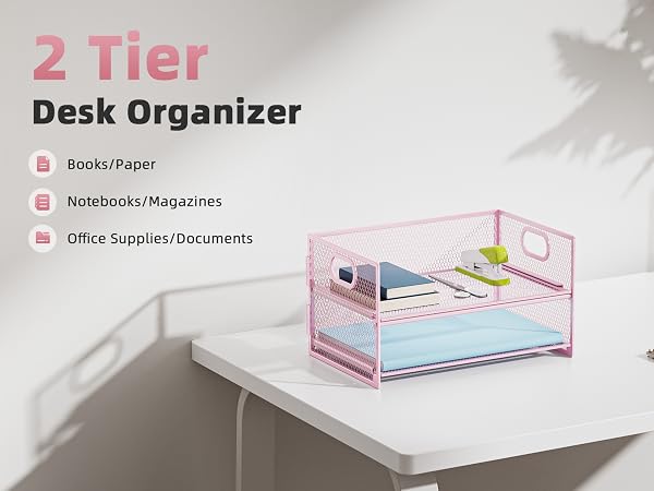 black desk organizer