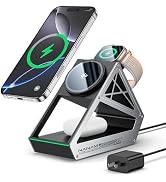 NANAMI CyberCharger Wireless Charging Station, Qi2 Certified 3 in 1 15W Wireless Charger Stand Ma...