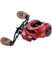Sougayilang Baitcasting Reels, 8:1 Gear Ratio Fishing Reel with Magnetic Braking System Casting R...