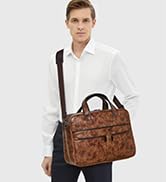 Shrrie Leather Messenger Bag for Women 16 inch Womens Laptop Bag,Water-Resistant Vintage Briefcas...