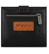 X Wrangler Small Black Wallet for Woman Ladies Girls Slim Bifold Card Cases & Money Organizers RF...