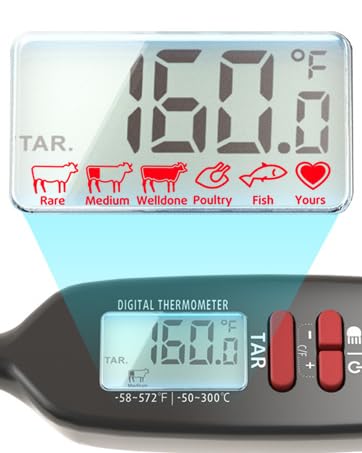instant read digital meat thermometer