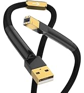 Viborg HiFi USB 2.0 Cable Type A to Type B (Male - Male) 6.6FT/2M Printer Scanner Data Sync Cable...