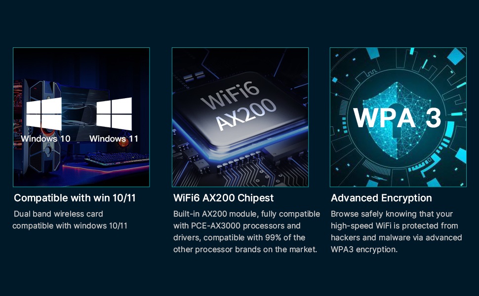 PCE-AX3000 pcie wifi card