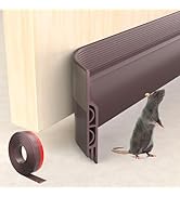 KNEELISA 39" Brown Under Door Draft Stopper for Exterior Doors,Door Sweep Sound Proofing for Bott...