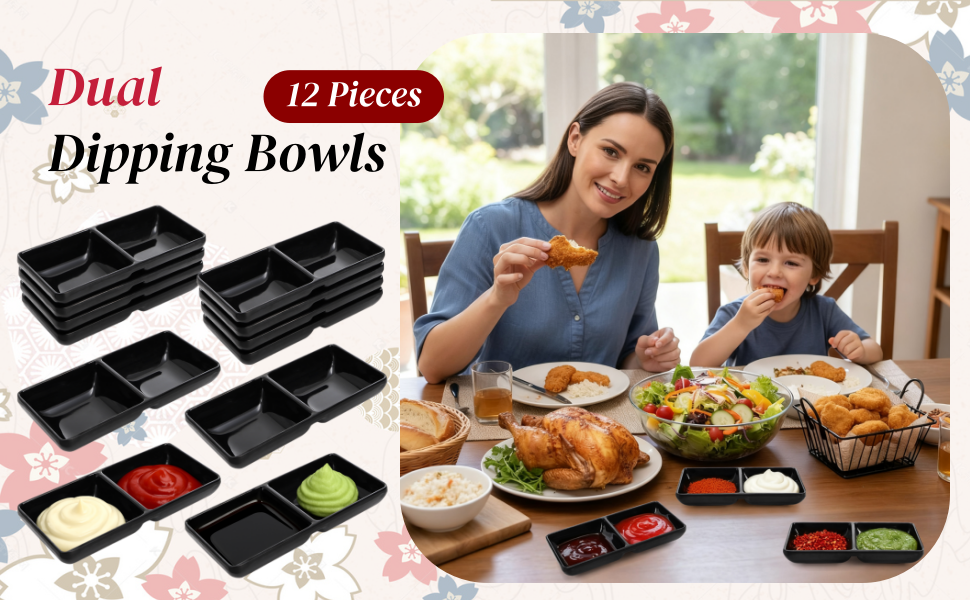 Dual Dipping Bowls