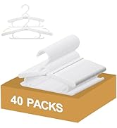 YeJieYJ Baby Closet Hangers, Non-Slip and Extendable Laundry Infant Hanger for Baby Clothes 40 pc...