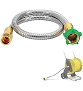 MADHOLLY 2ft Short Garden Leader Hose with Male to Female Connector | 435psi, Leakproof, Kink Fre...
