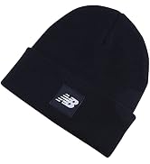 New Balance Men's and Women's Woven NB Logo Cuffed Knit Beanie, Fall Winter Lifestyle Wear, One S...