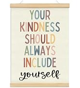 KDHTY Mental Health Motivational Poster,Motivational Wall Art Classroom Decor,Therapy Office Deco...