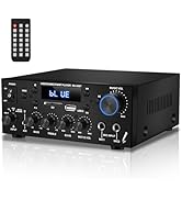 Daakro KS-33BT 2.0CH Stereo Audio Amplifier Receiver with Active Subwoofer Output,RMS 60W,Max 200...
