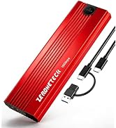 M.2 NVMe SSD Enclosure to usb Adapter, Tool-Free 10Gbps USB 3.2 Gen 2, M.2 to USB Reader, Externa...