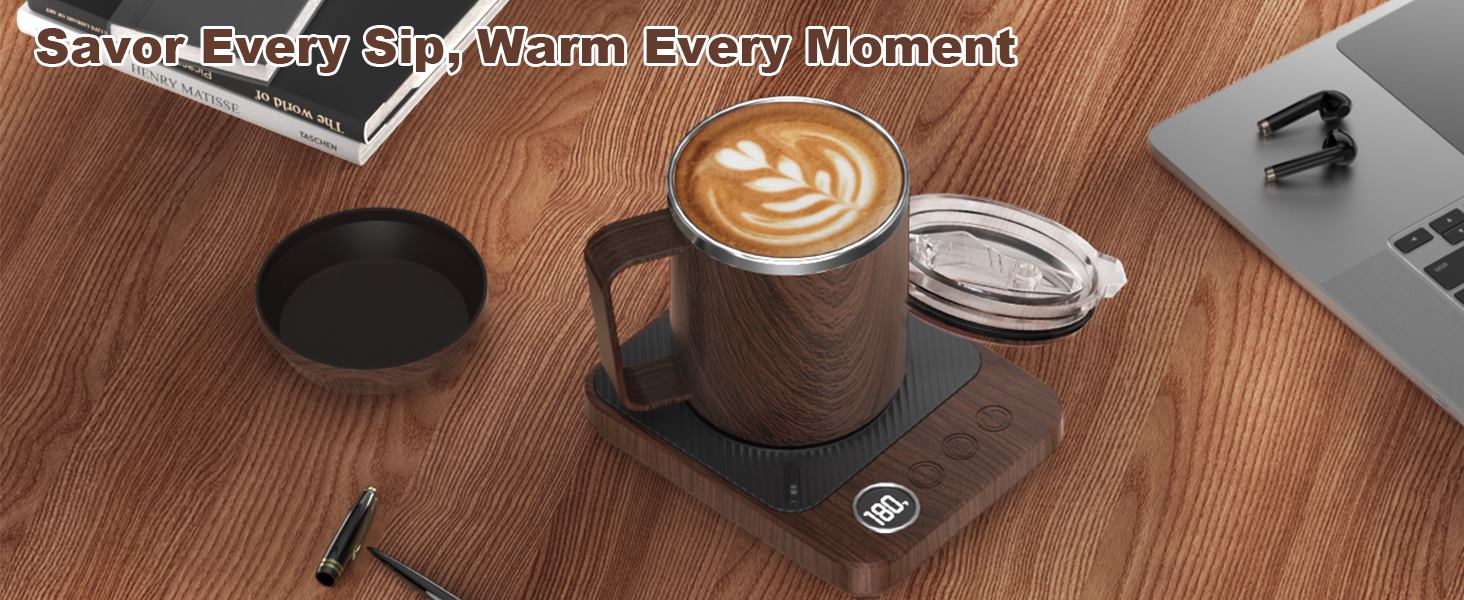 Electric 36w Coffee Mug Cup Warmer Heater for Desk with Auto Shut Off