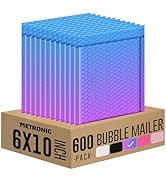 Metronic 600 Pack Bubble Mailers 6x10 Inch BluePurple Usable Size 6x9