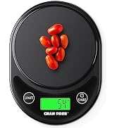 GRAM PRES Food Kitchen Scale Digital Weight Grams and Oz with IPX6 Waterproof,Professional Digita...