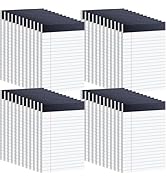 48 Pack Legal Pads Bulk,8.5 x 11 Inch White Notepad, Note Pads College Ruled Perforated Memo Pad ...
