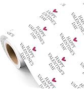 WRAPAHOLIC Valentines Day Wrapping Paper Roll - Mini Roll - 17 Inch x 16.5 Feet - Sweet Heart Hap...
