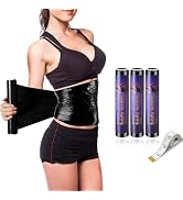 Hayunfiys 60 Meters Black Osmotic Plastic Body Slimming Wrap, Workout & Sweat Enhancer Stomach Wr...