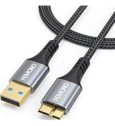 FEMORO Hard Drive Cable 3ft 5Gbps Data Transfer, External USB 3.0 A to Micro B Cord Replacement f...