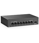 YuLinca 8 Port 2.5G Unmanaged Switch, 8 x 2.5GBASE-T Ports with 10G SFP+, 60Gbps Switching Capaci...