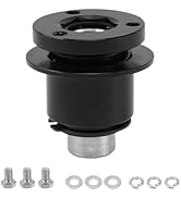 RULLINE 3 Hole Steering Wheel Quick Release Hub Adapter 360° Steering Wheel Disconnect Hub Kit wi...