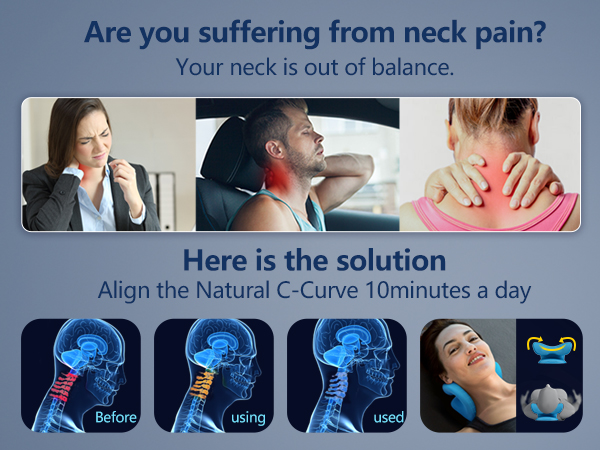 Neck traction pillow is the ideal neck and shoulder relaxer for neck pain relief.