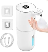 Automatic Soap Dispenser Touchless, Rechargeable Foaming Hand Soap Dispenser with 6 Adjustable Le...