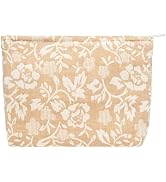 PAZIMIIK Makeup Bag Large Cotton Zipper Pouch for Purse Travel Canvas Make Up Organizer for Women...