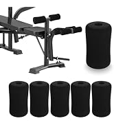 Mikikit 6pcs Foam Replacement Pads for Weight Bench Soft Leg Foam Roller Covers for Exercise Mach...