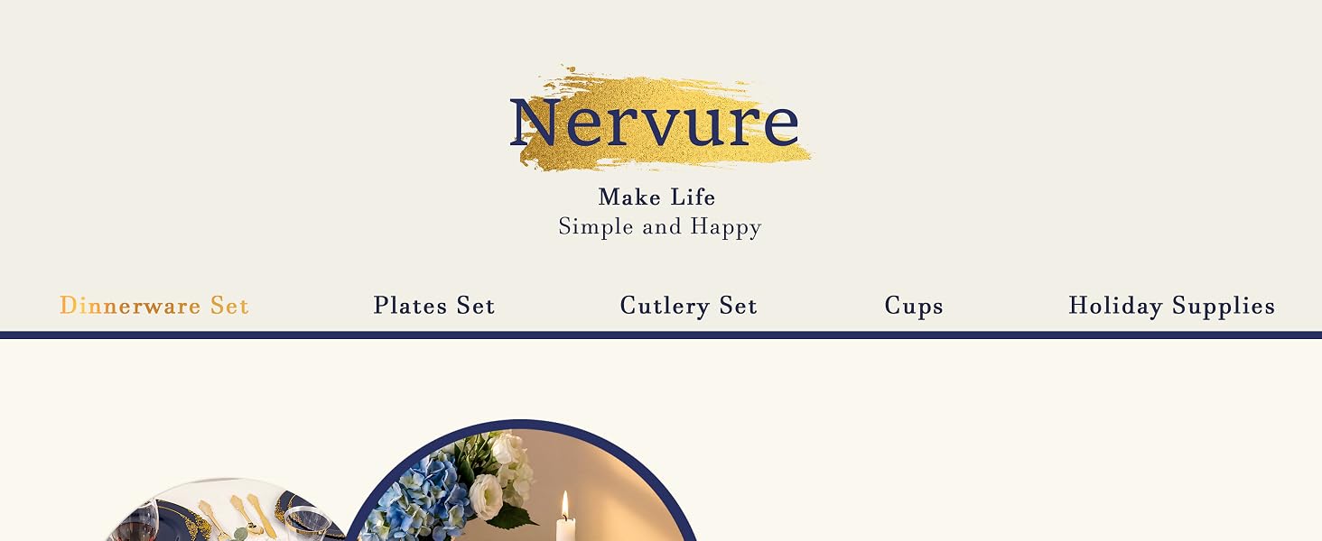 blue dinnerware set