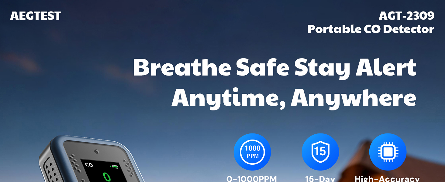 carbon monoxide detector co meter for home rv camping