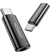 MOSWAG USB C to 3.5mm Headphone Jack Adapter, Audio Dongle, USB C to Aux Audio Zinc Alloy Adapter...