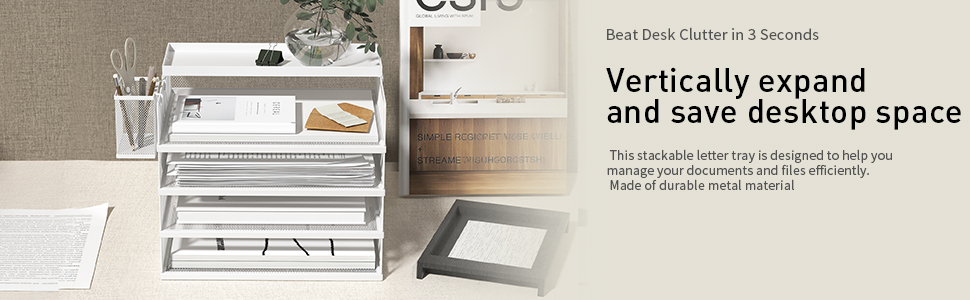 stackable letter trays