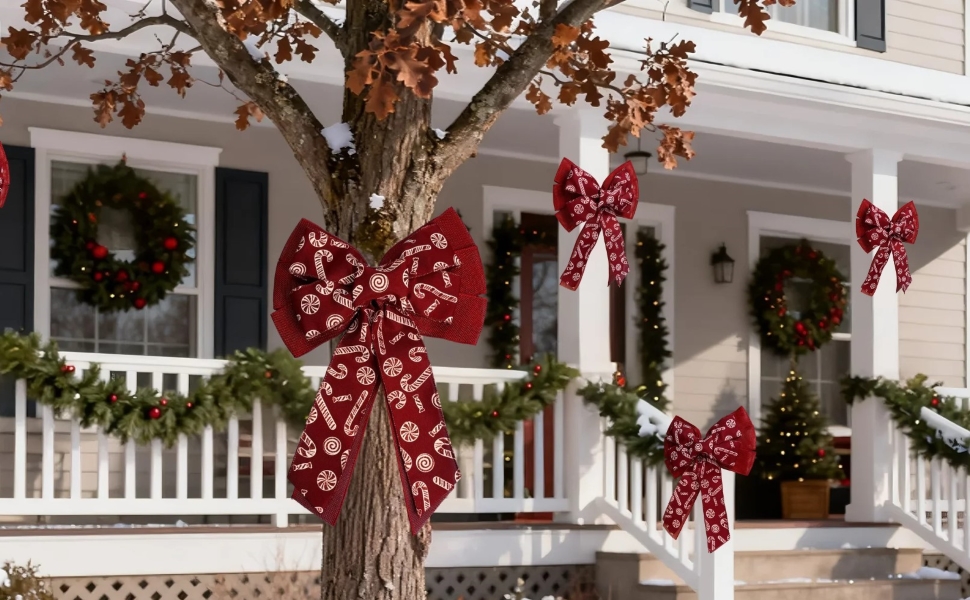 wreath bow for outdoor decor