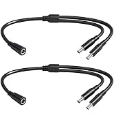 1.3FT 5.5mmx2.5mm 14AWG 12V/24V DC Power Splitter 1Female to 2Male High Power 5525 Connector for ...