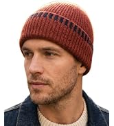 AlturaGo Beanie for Men Women Unisex Winter Hat Cuffed Thick Chunky Knitted Beanies Skull Cap wit...