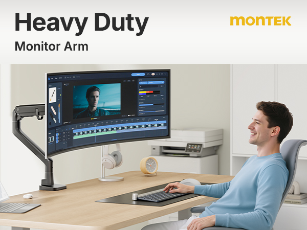 heavy duty monitor arm