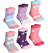 Children's Winter Warm Wool Solid Color Socks Kids Boy Girls Hiking Thermal Boot Crew Socks 6 Pairs