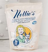 Nellie's Laundry Nuggets - Plant-Based Laundry Detergent Pods - 36 Loads