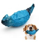 ZeLing HTL Dog Chew Toys for Aggressive Chewers, Indestructible Lizard Shape Tough Dog Toy with N...