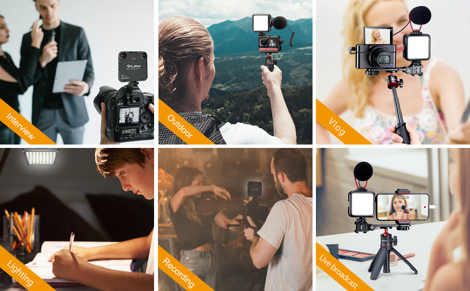 49 camera led video light with 2000mAh battery