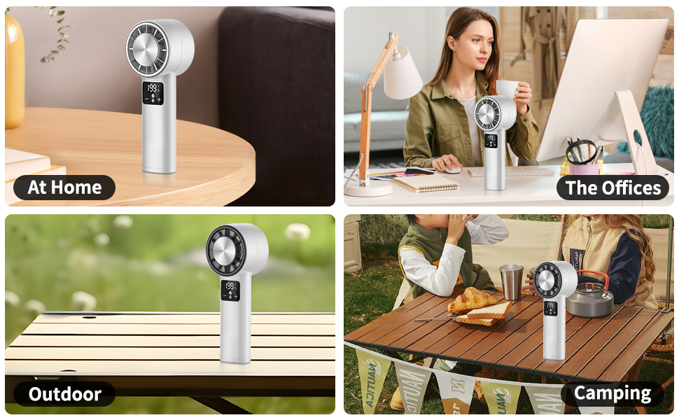 Handheld Fan for Home Office Outdoor Camping