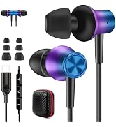 Jiunai USB C Earbuds for Samsung S24, Wired Headphone with USB C Plug in Ear Magnetic Stereo Remo...