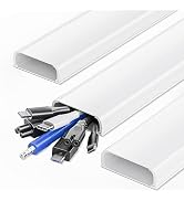 47in XX-Large Cord Hider Wall Mounted TV, Pre-drilled Cord Cover, Wire Hiders for TV on Wall, Pai...