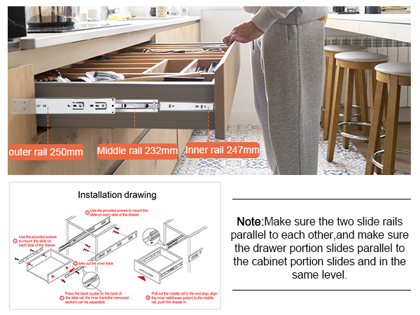 10 inch drawer slides
