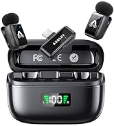 AUSLET Mini Microphone for iPhone & Android, Wireless Lavalier Mic, Adapter | 48 kHz / 24-bit Aud...