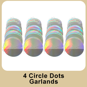 Iridescent party decorations